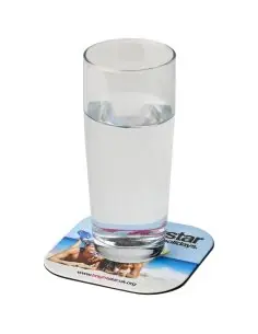 Brite-Mat® Posavasos cuadrado Ecológico Personalizado...