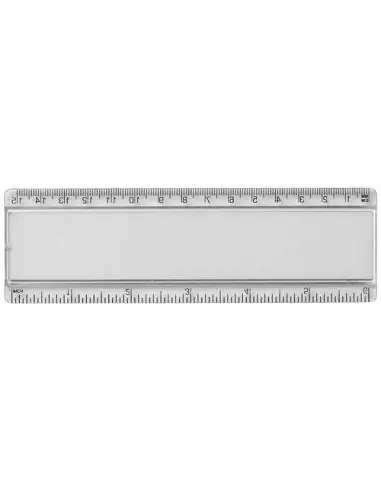 Regla de plástico de 15 cm con inserto de papel...