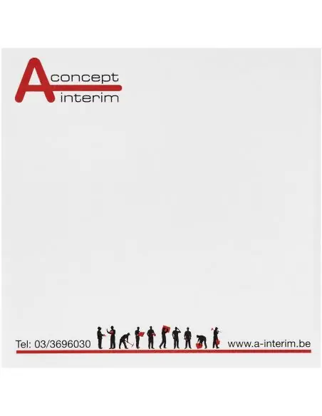 Notas adhesivas de 75x75 Sticky-Mate® Ecológica Personalizada 621093