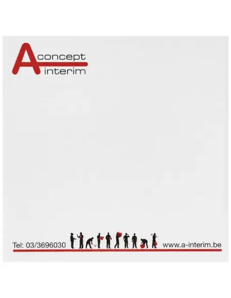 Notas adhesivas de 75x75 Sticky-Mate® Ecológica Personalizada 621093