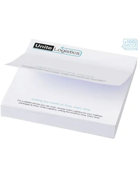Notas adhesivas de 100x100 mm Sticky-Mate® Ecológica Personalizada 621095