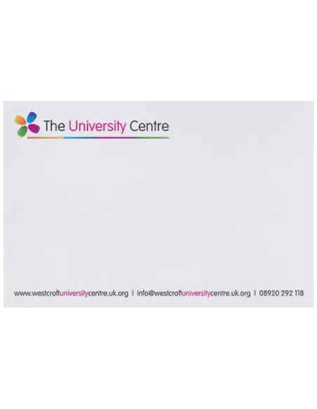 Notas adhesivas de 150x100 mm Sticky-Mate® Ecológica Personalizada 621097
