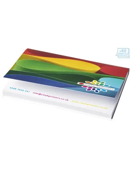 Notas adhesivas de 100x75mm con tapa blanda Sticky-Mate® Ecológica Personalizada 621099