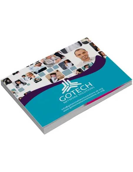 Set de marcapáginas con notas Combi de tapa blanda Ecológica Personalizada 621239