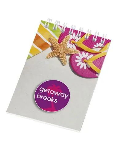 Libreta A7 con espiral Ecológica Personalizada...