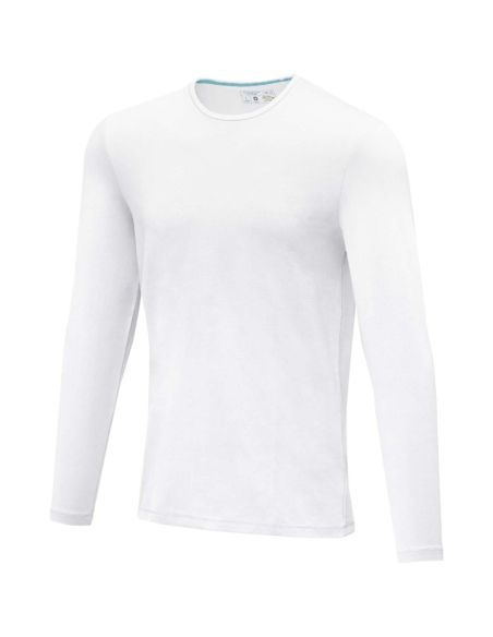 Camiseta manga larga hombre algodón orgánico elastano