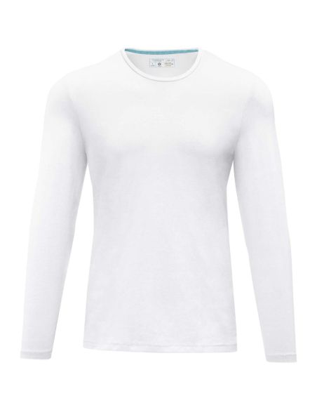 Camiseta manga larga hombre algodón orgánico elastano