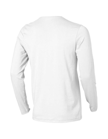 Camiseta manga larga hombre algodón orgánico elastano