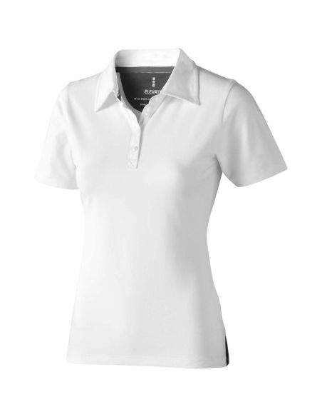 Polo elástico manga corta mujer algodón BCI 200 g/m²