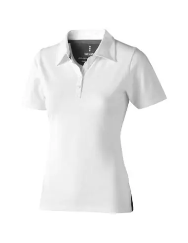 Polo de manga corta elástico para mujer...