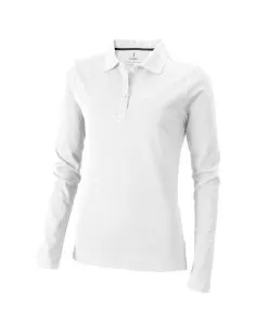Polo manga larga mujer algodón BCI 200 g/m²