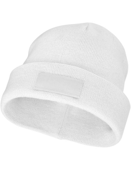 Gorro de invierno con parche frontal