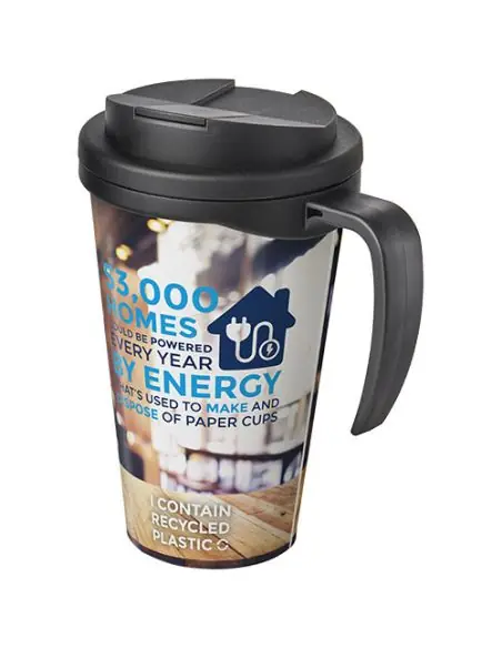 Brite-Americano® Taza de 350 ml con tapa antigoteo Ecológica Personalizada 6210420