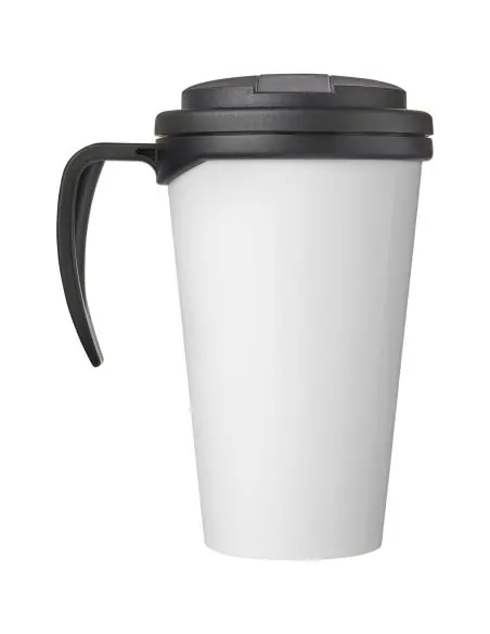 Brite-Americano® Taza de 350 ml con tapa antigoteo Ecológica Personalizada 6210420