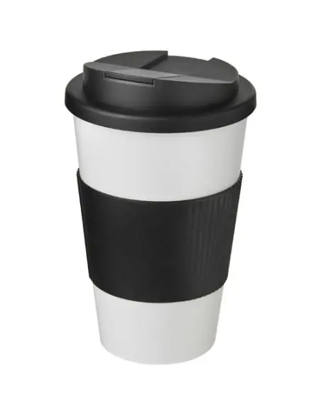 Americano® vaso 350 ml con agarre y tapa antigoteo Ecológico Personalizado 6210696