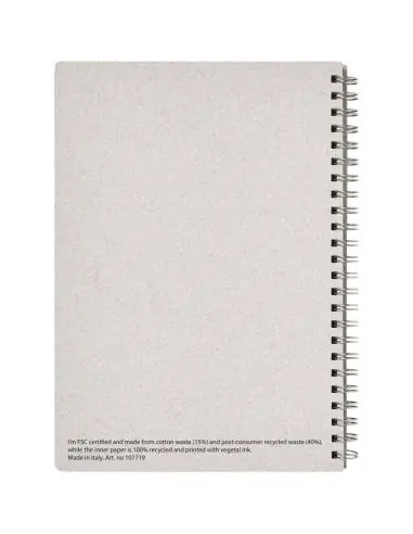 Libreta A5 con espiral Ecológica Personalizada...