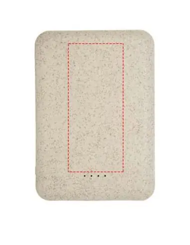 Batería externa de 5000 mAh de paja de trigo...