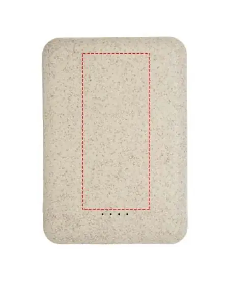 Batería externa de 5000 mAh de paja de trigo Ecológica Personalizada 6124137