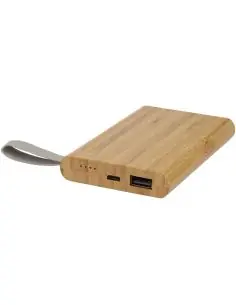 Batería externa de 5000 mAh de bambú Ecológica...