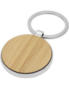 Llavero redondo de bambú Ecológico Personalizado 6118125 - Producto ecológico