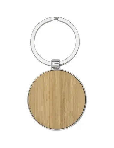 Llavero redondo de bambú Ecológico...