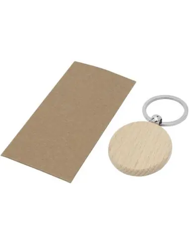 Llavero redondo de madera de haya Ecológico...