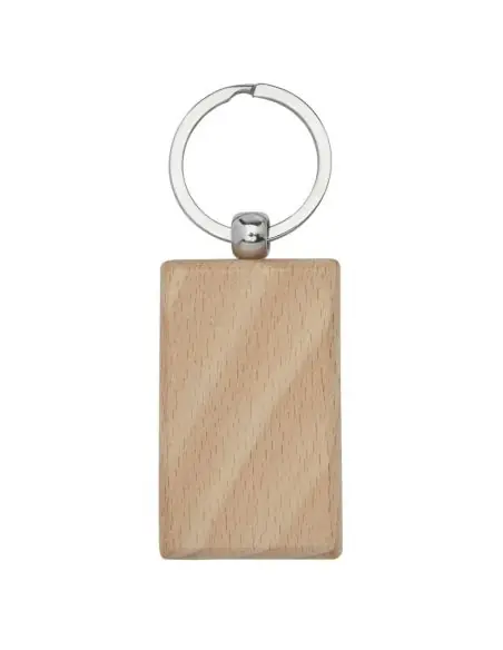 Llavero rectangular de madera de haya Ecológico Personalizado 6118122