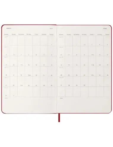 Agenda diaria de 12 meses con tapa dura...