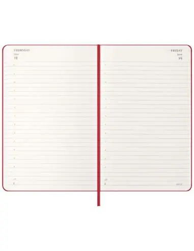 Agenda diaria de 12 meses con tapa dura...