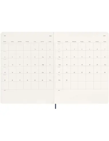 Libreta XL con tapa blanda de 12 meses...