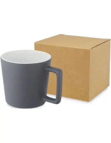 Taza de cerámica de 370 ml con acabado mate...