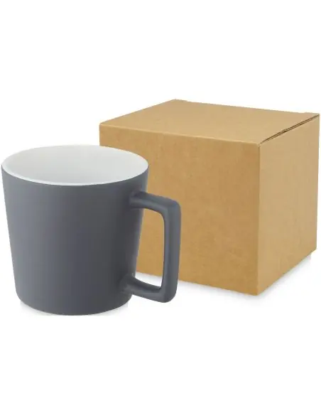 Taza de cerámica de 370 ml con acabado mate Ecológica Personalizada 6100900