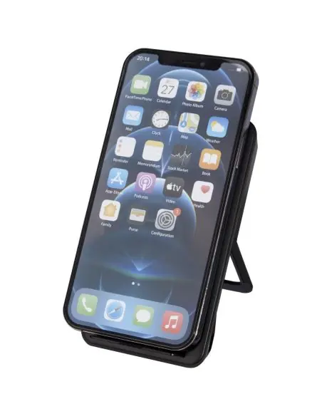 Base de carga inalámbrica de plástico reciclado de 10 W con soporte para teléfono Ecológico Personalizado 6124203