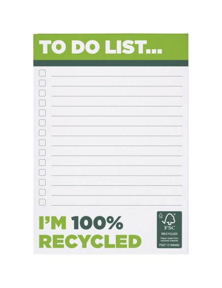 Libreta A6 reciclada 100 hojas 80 g/m²