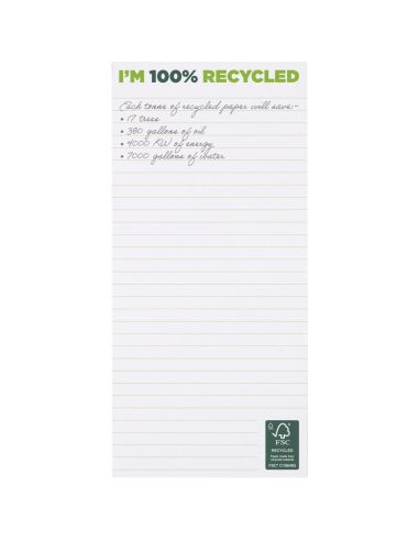 Libreta 1/3 A4 reciclada 100 hojas 80 g/m²