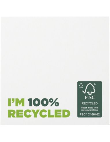 Notas adhesivas recicladas 75 x 75 mm 100 hojas
