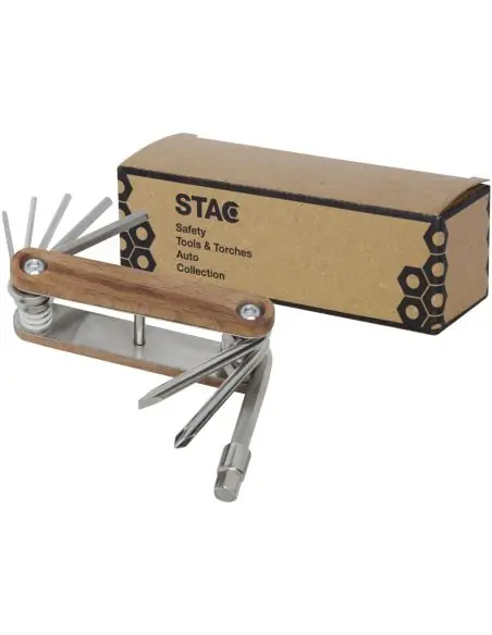 Multiherramienta para bicicletas de 8 funciones con mango de madera Ecológica Personalizada 6104509