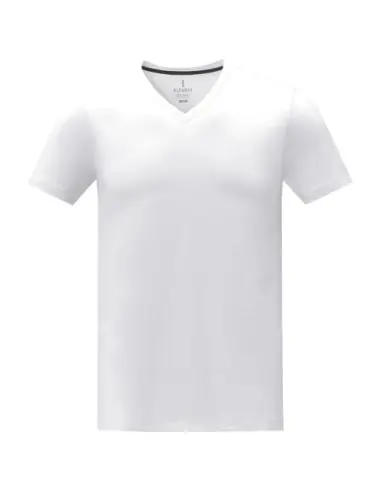 Camiseta de manga corta y cuello en V para...