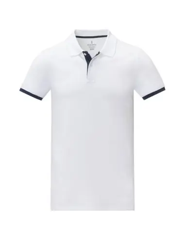Polo de manga corta de dos tonos para hombre...