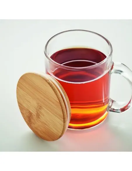 Taza de vidrio reciclado 300 ml Ecológica Personalizada 7MO2091