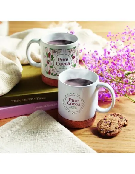 Taza cerámica de corcho 280 ml Ecológica Personalizada 7MO2101