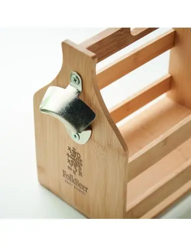 Caja de bambú para 6 cervezas Ecológica...