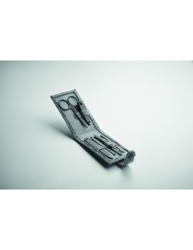 Set manicura 6 pc fieltro RPET Ecológica...