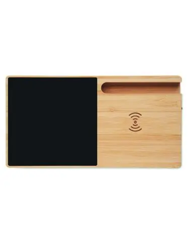 Cargador inalámbrico de bambú Ecológico...