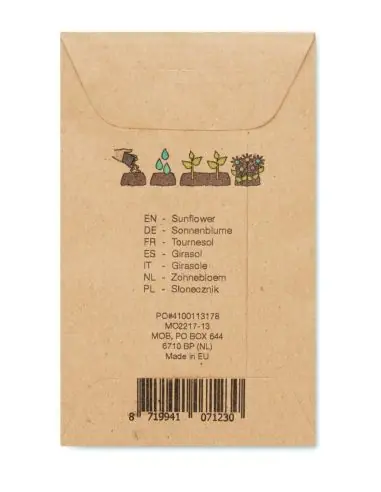 Sobre con semillas de girasol Ecológica...