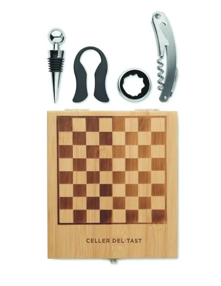 Tablero ajedrez juego de vino Ecológico Personalizado 7MO2393