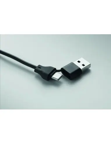 Llavero con cable 4 en 1 Ecológico...