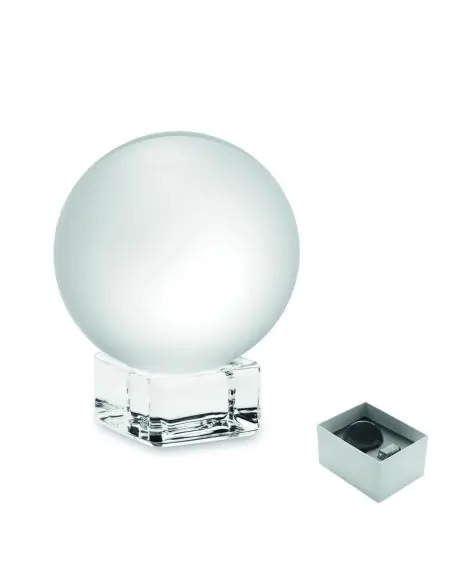 Premio redondo de cristal Ecológico Personalizado 7MO2655