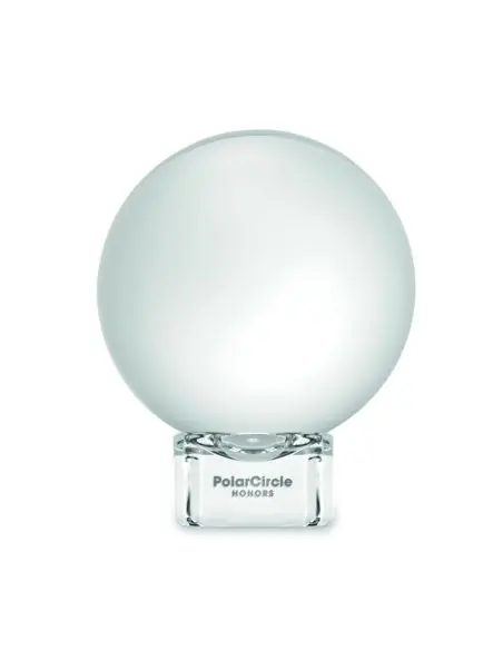 Premio redondo de cristal Ecológico Personalizado 7MO2655