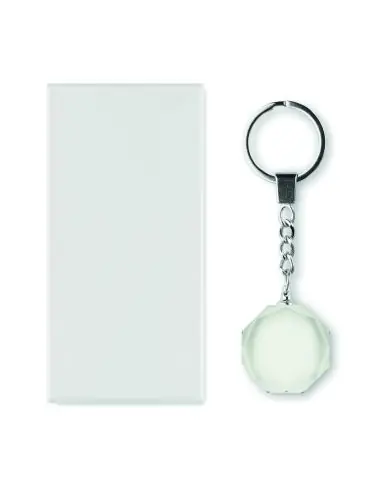 Llavero redondo de cristal Ecológico...